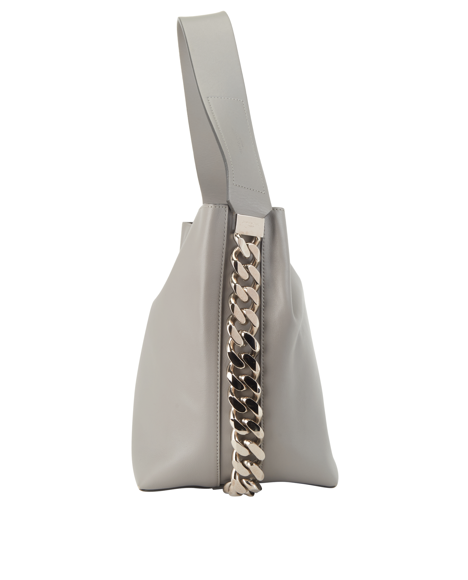 Infinity Bucket, &pound;350, Handbags, Grey, Leather, Side view